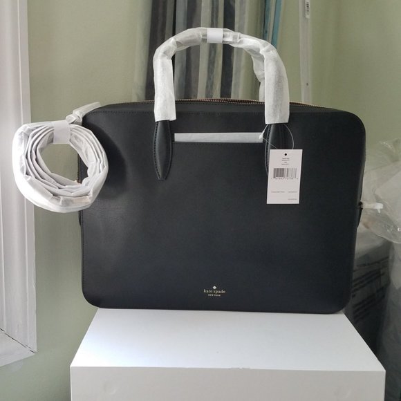 $198/$329 New!! KATE SPADE black laptop bag - Picture 8 of 16